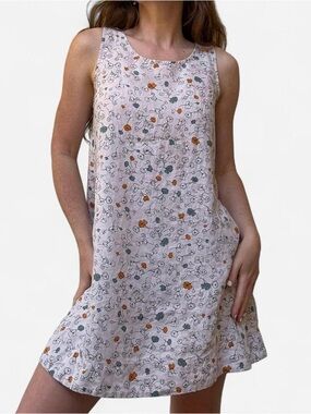 Cynthia Rowley Vintage floral linen mini dress